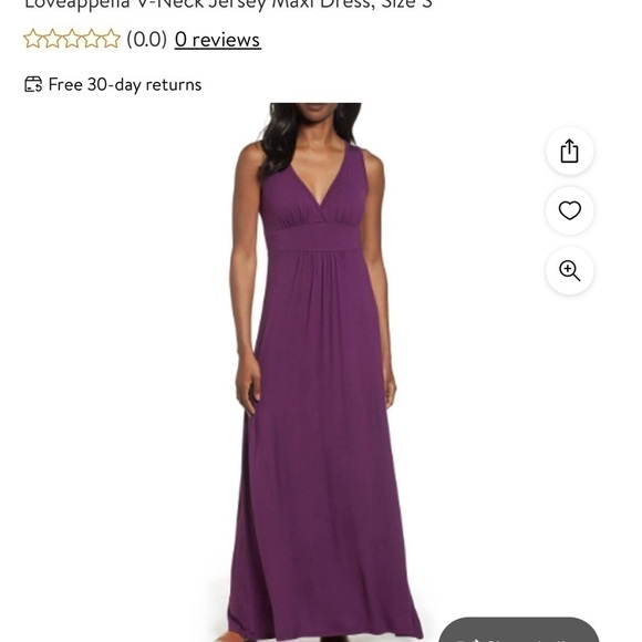 Loveappella Women's Purple Rayon VNeck
Sleeveless Casual Long Maxi Dress Size PM - Picture 10 of 12